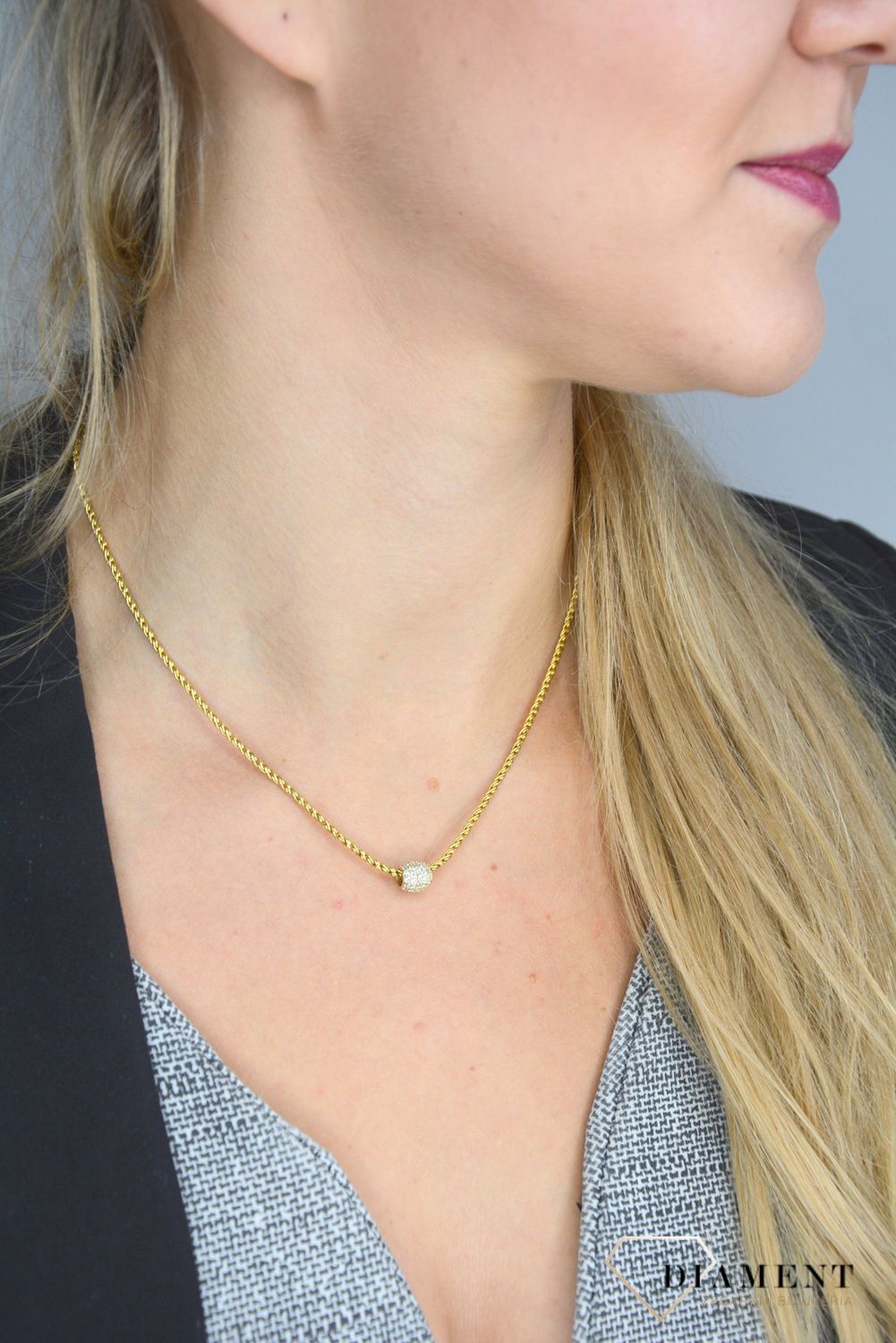 Złoty łańcuszek 585 o szerokości 2 mm DIA-LAN-1244-585 2mm.jpg